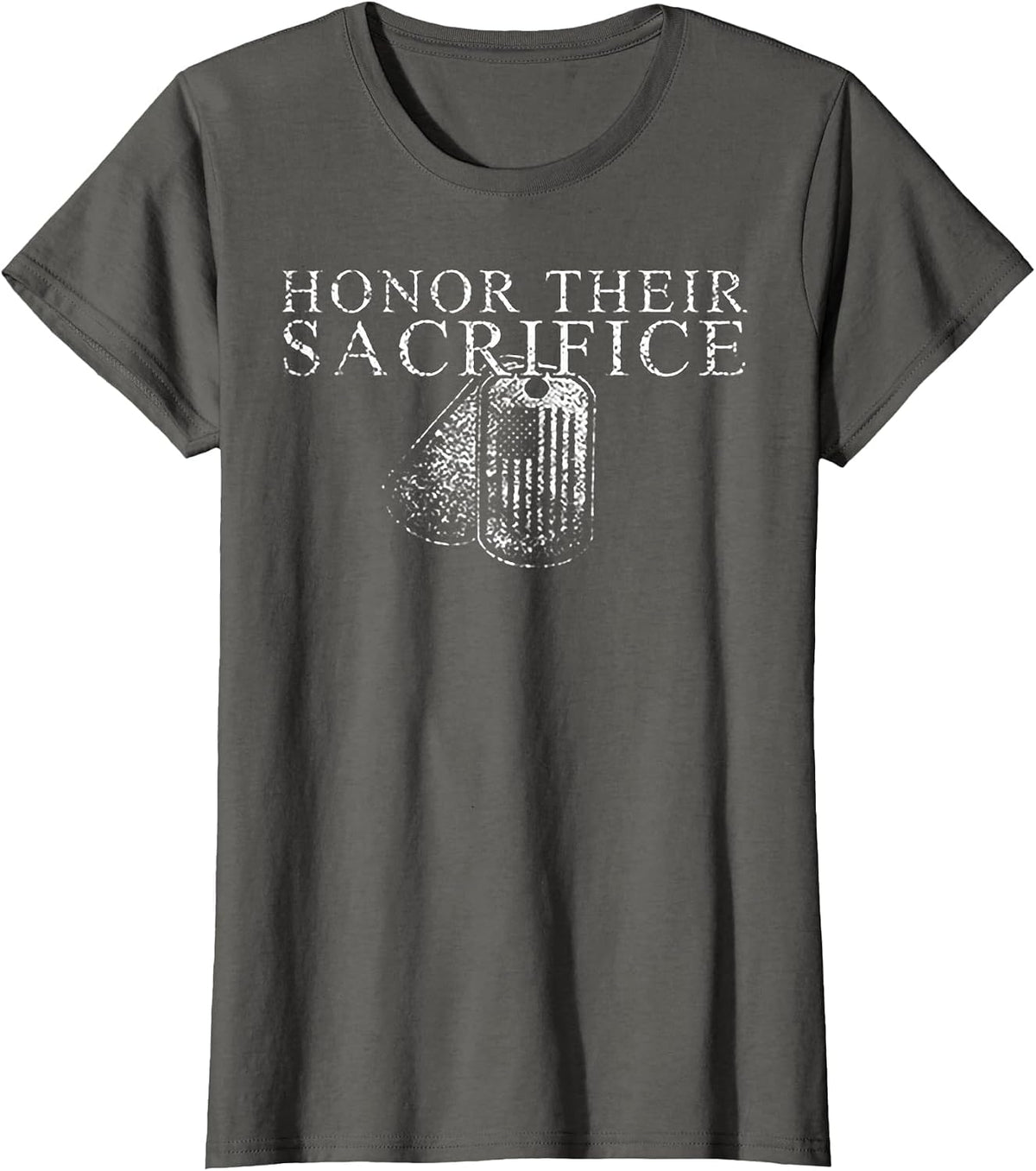 Honor Their Sacrifice T-Shirt - Asphalt Grey