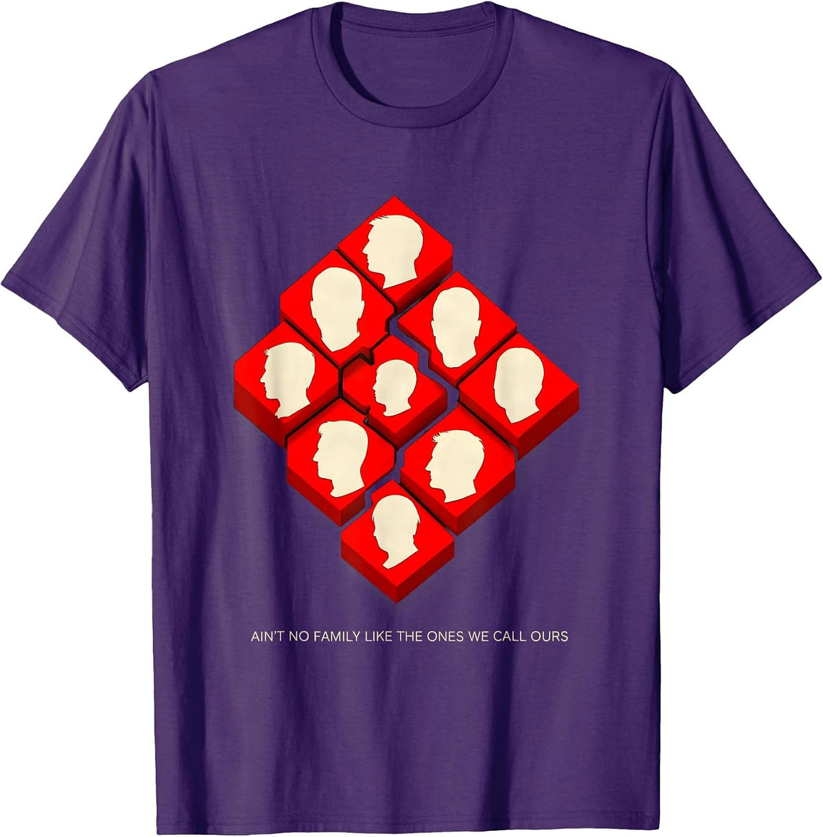 Men's Ain't No Family Like The Ones We Call Ours Family Reunion T-Shirt - Purple