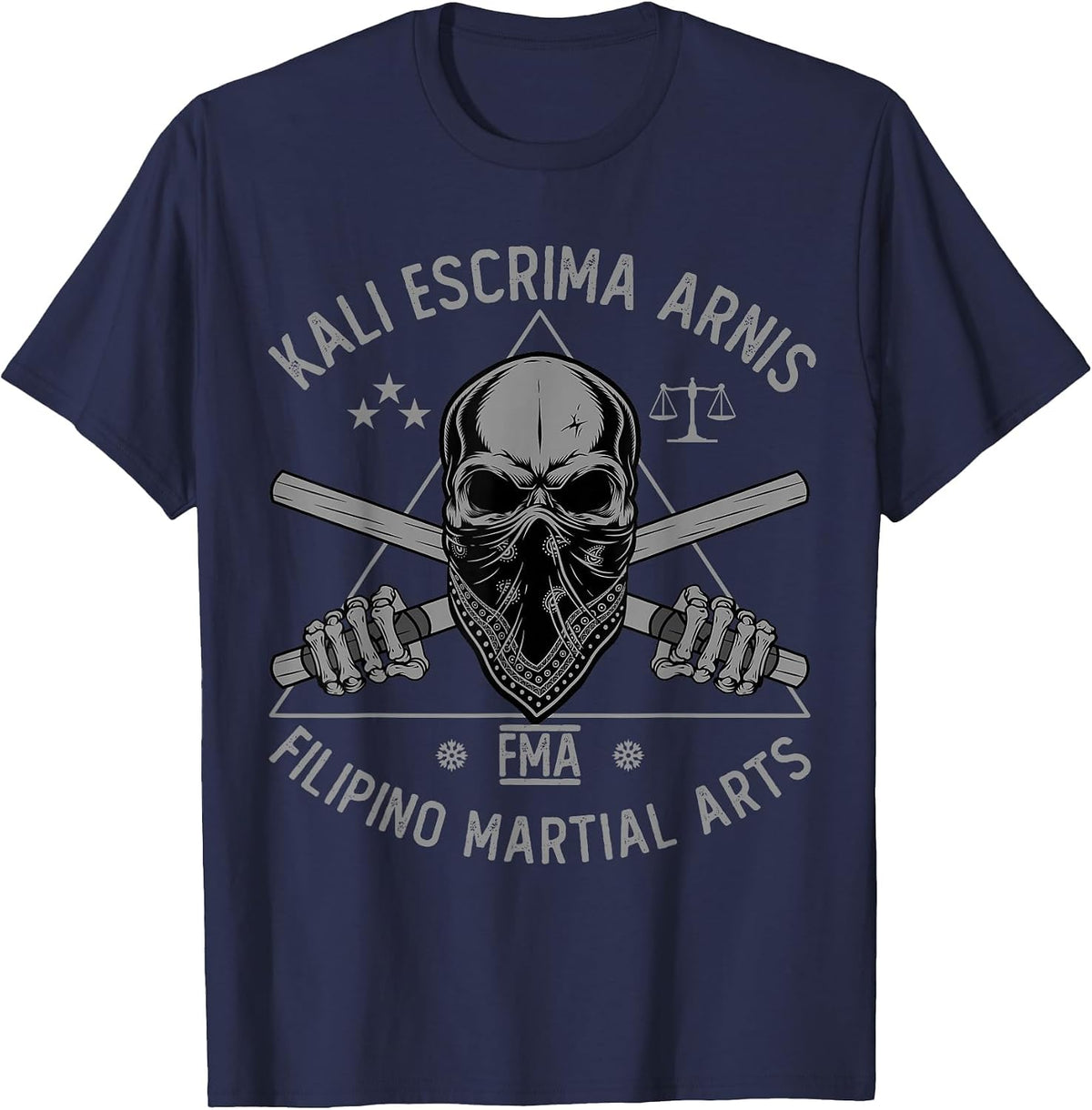Kali Escrima Arnis FMA Filipino Martial Arts Martial Arts T-Shirt - Navy Blue