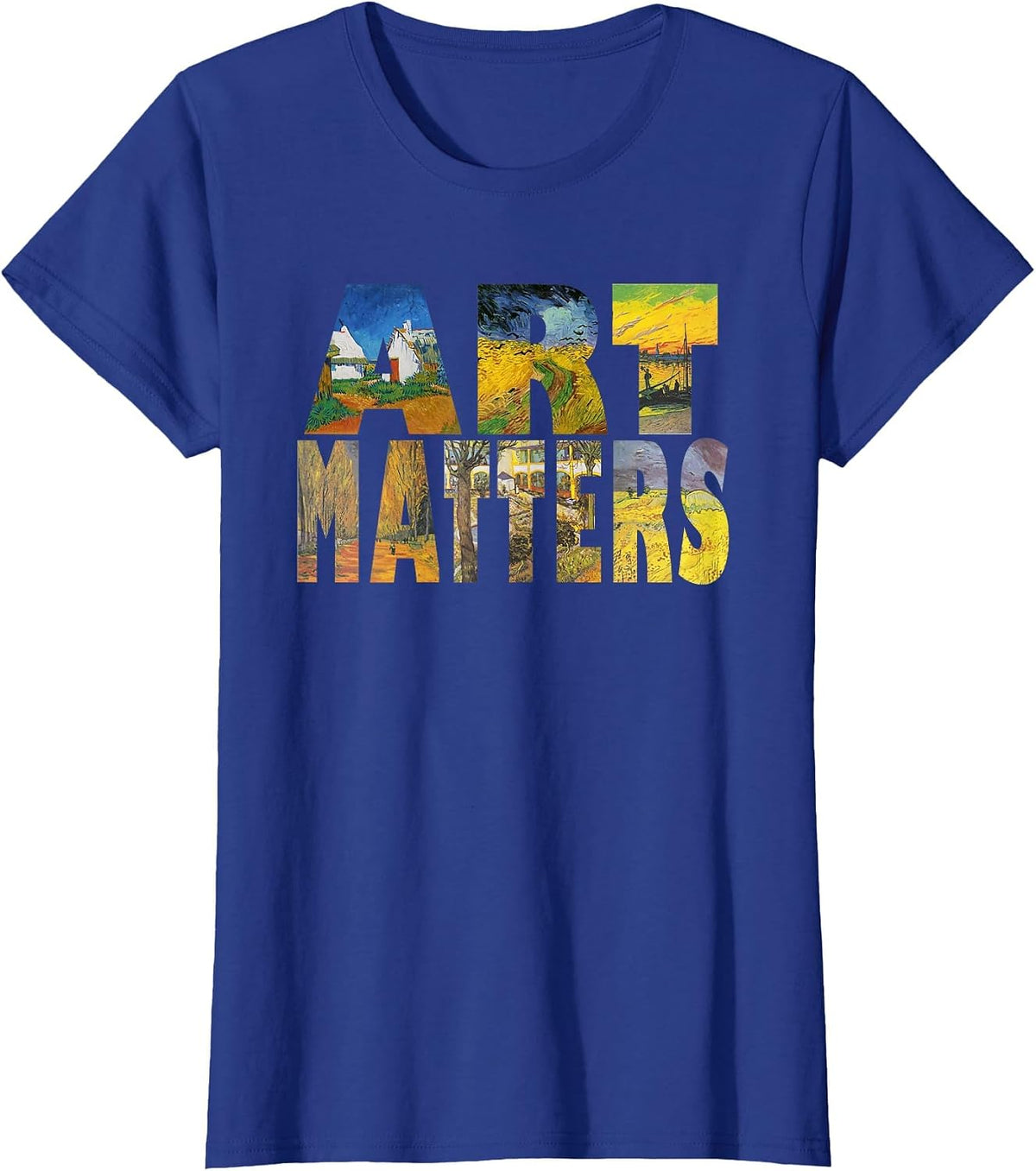 Art Matters Famous Painter Van Gogh for Men Women Teens T-Shirt - Royal Blue