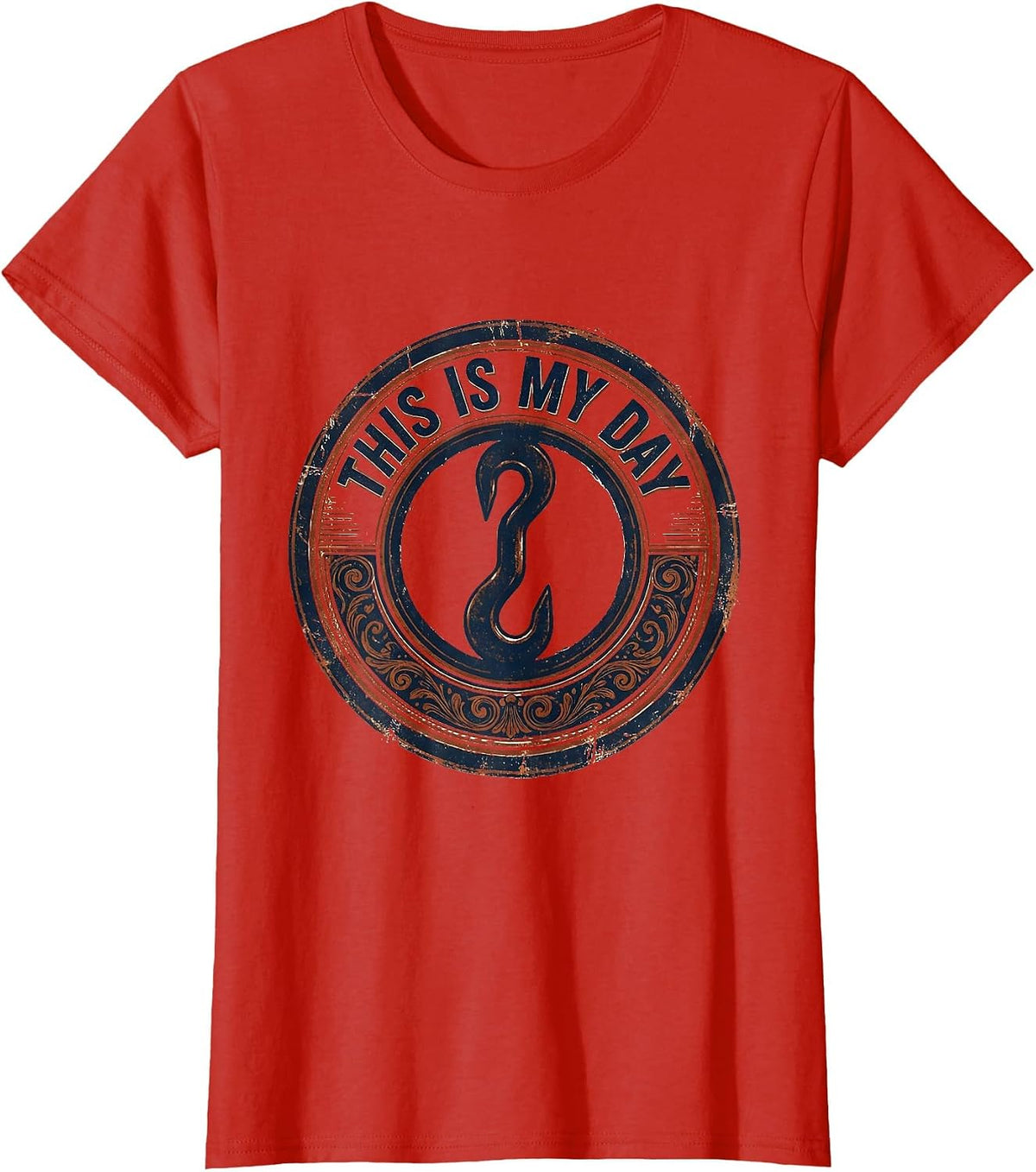 This Is My Day Vintage Handyman Labor Day Blue-Collar Pride T-Shirt - Red