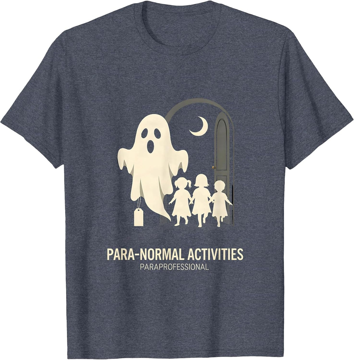 Para-Normal Activities Paraprofessional Ghost T-Shirt - Heather Blue