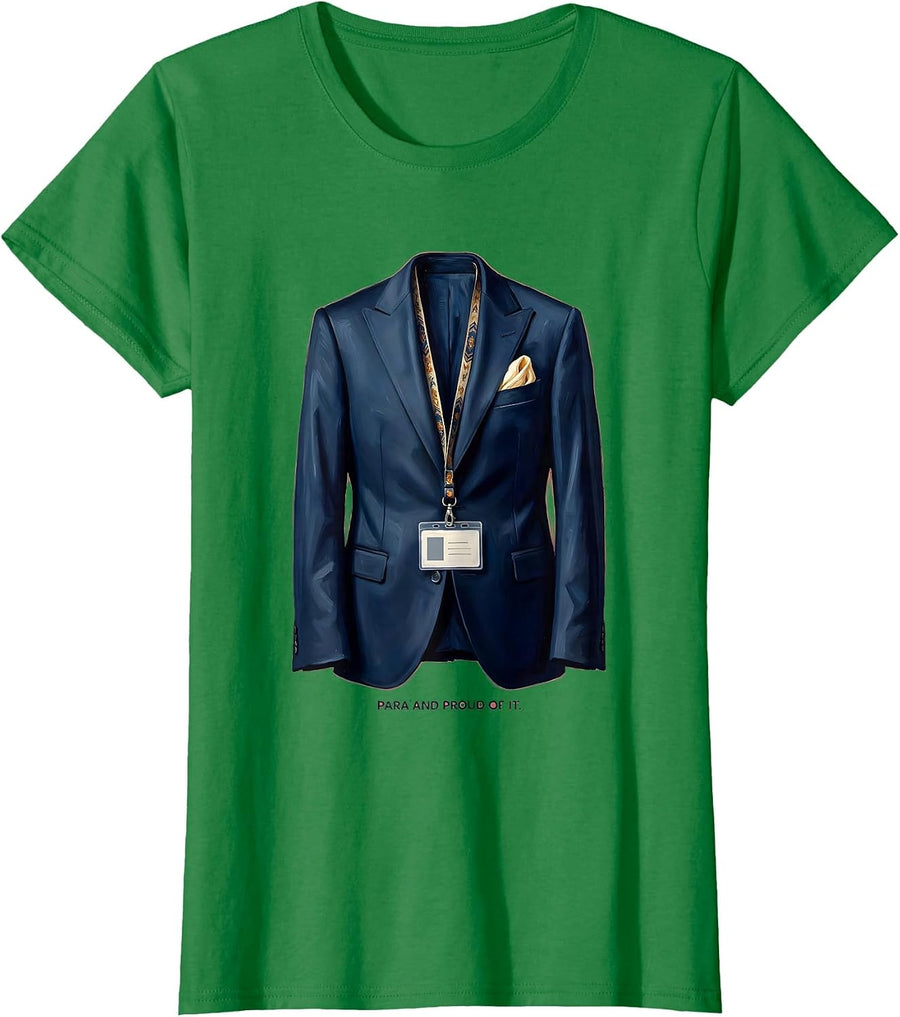 Women's Para and Proud of It Paraprofessional Design T-Shirt - Kelly Green
