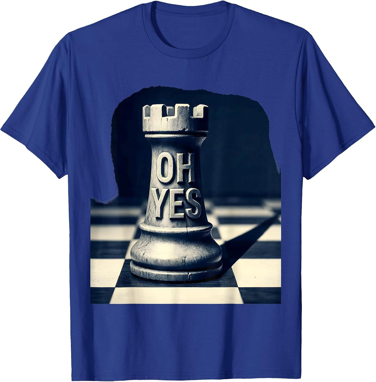 Men's Oh Yes Funny Chess Player Lover Gift Chess Humor T-Shirt - Royal Blue