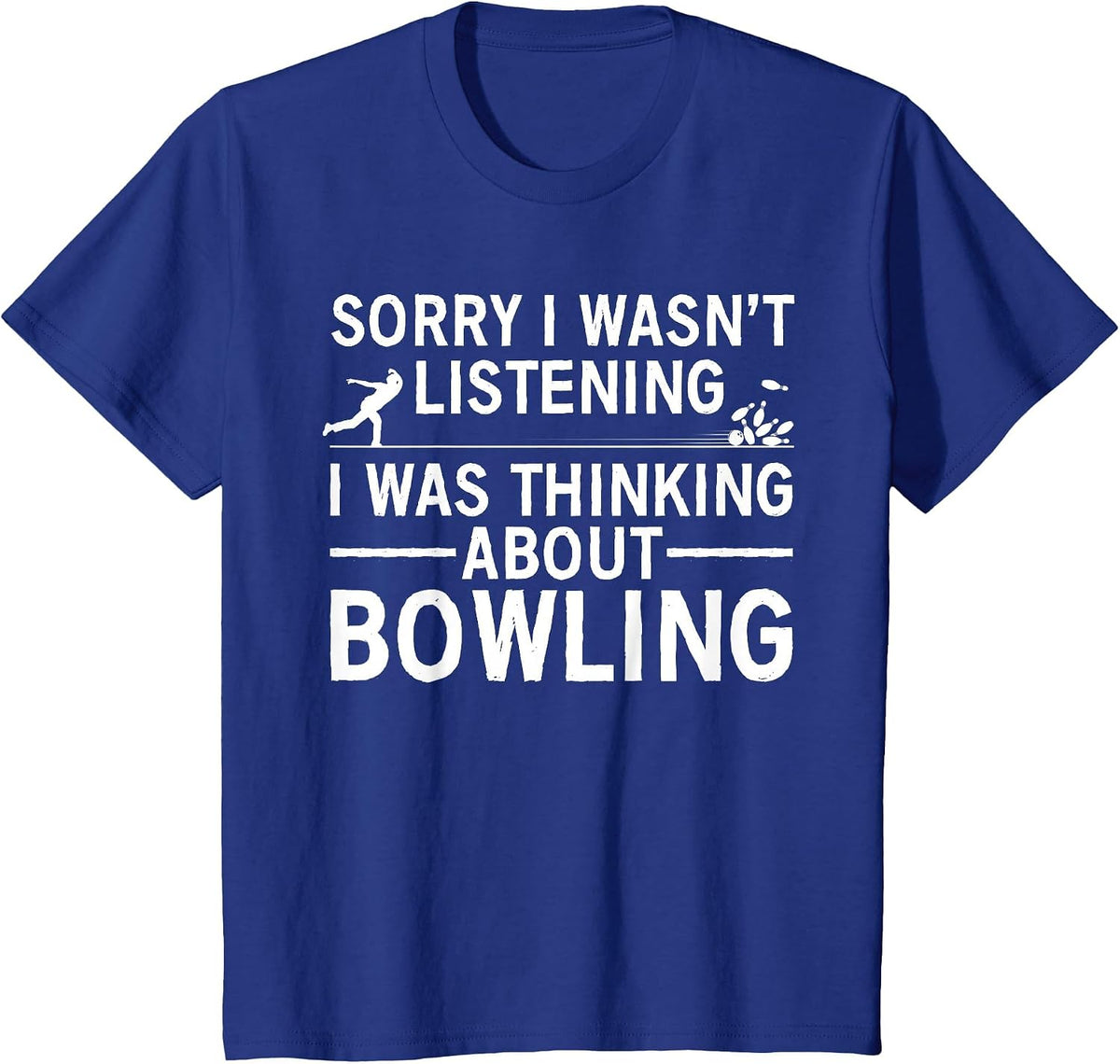 Cool Bowling for Men Women Bowler Spare Me Bowling League T-Shirt - Royal Blue