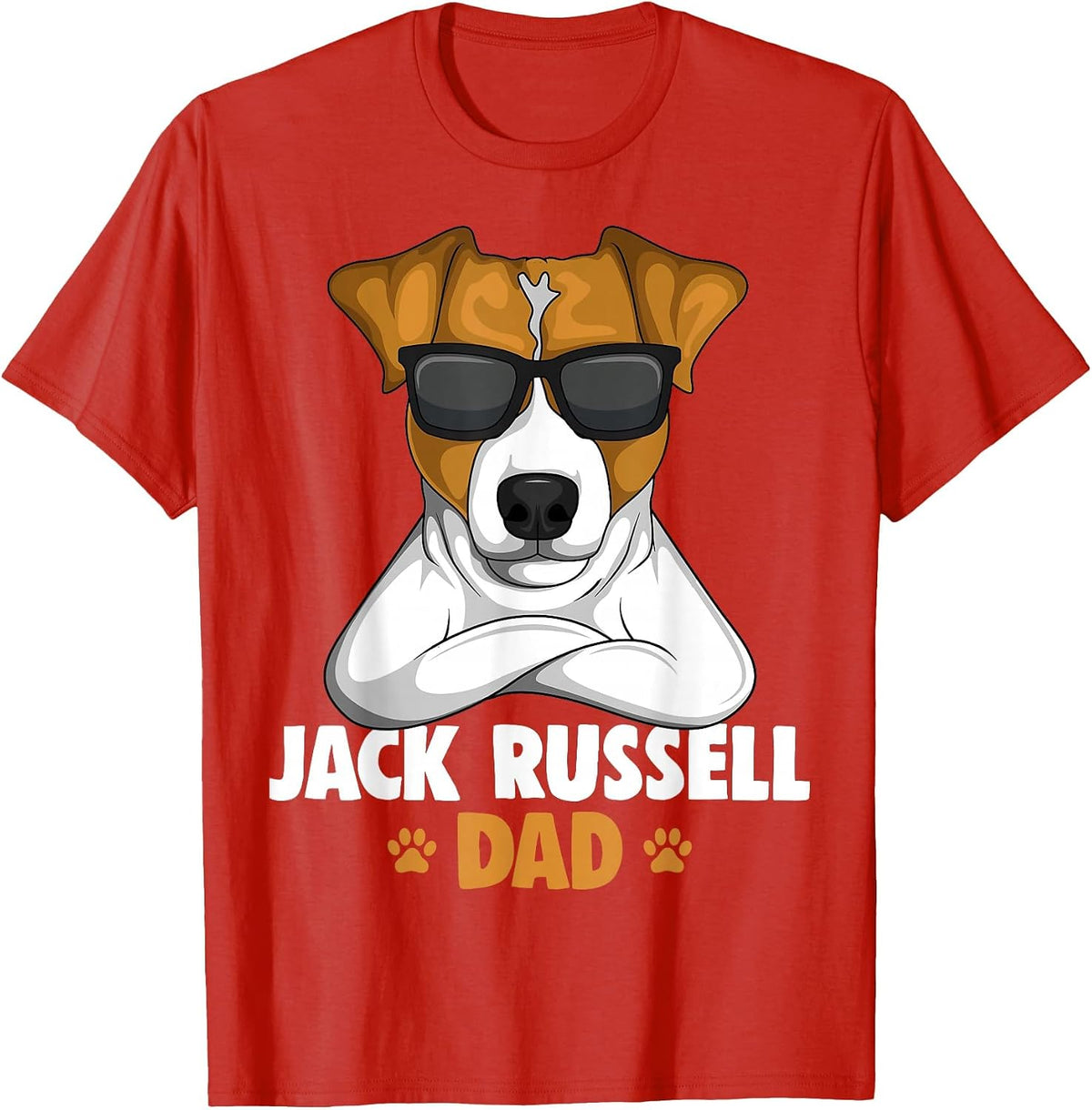 Jack Russell Terrier Dad Dog T-Shirt - Red