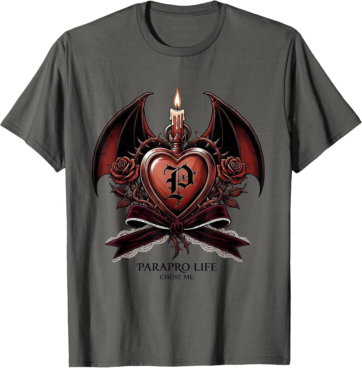 Men's Parapro Life Chose Me Paraprofessional Design T-Shirt - Asphalt Grey