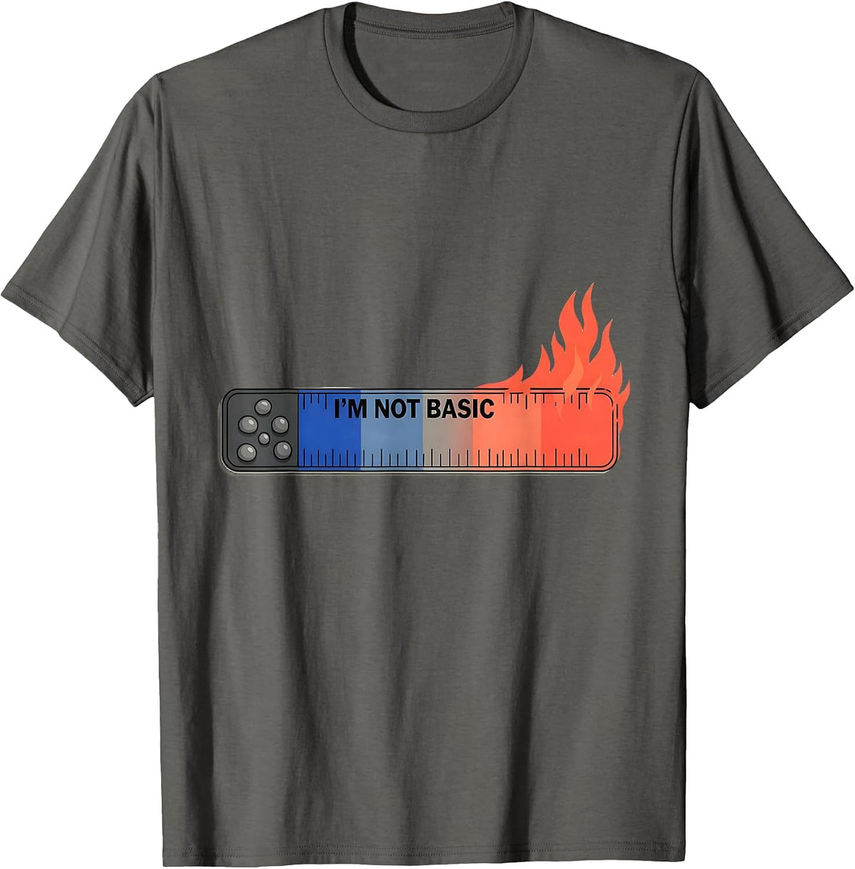 I'm Not Basic Funny Chemistry Science Nerd Humor T-Shirt - Asphalt Grey