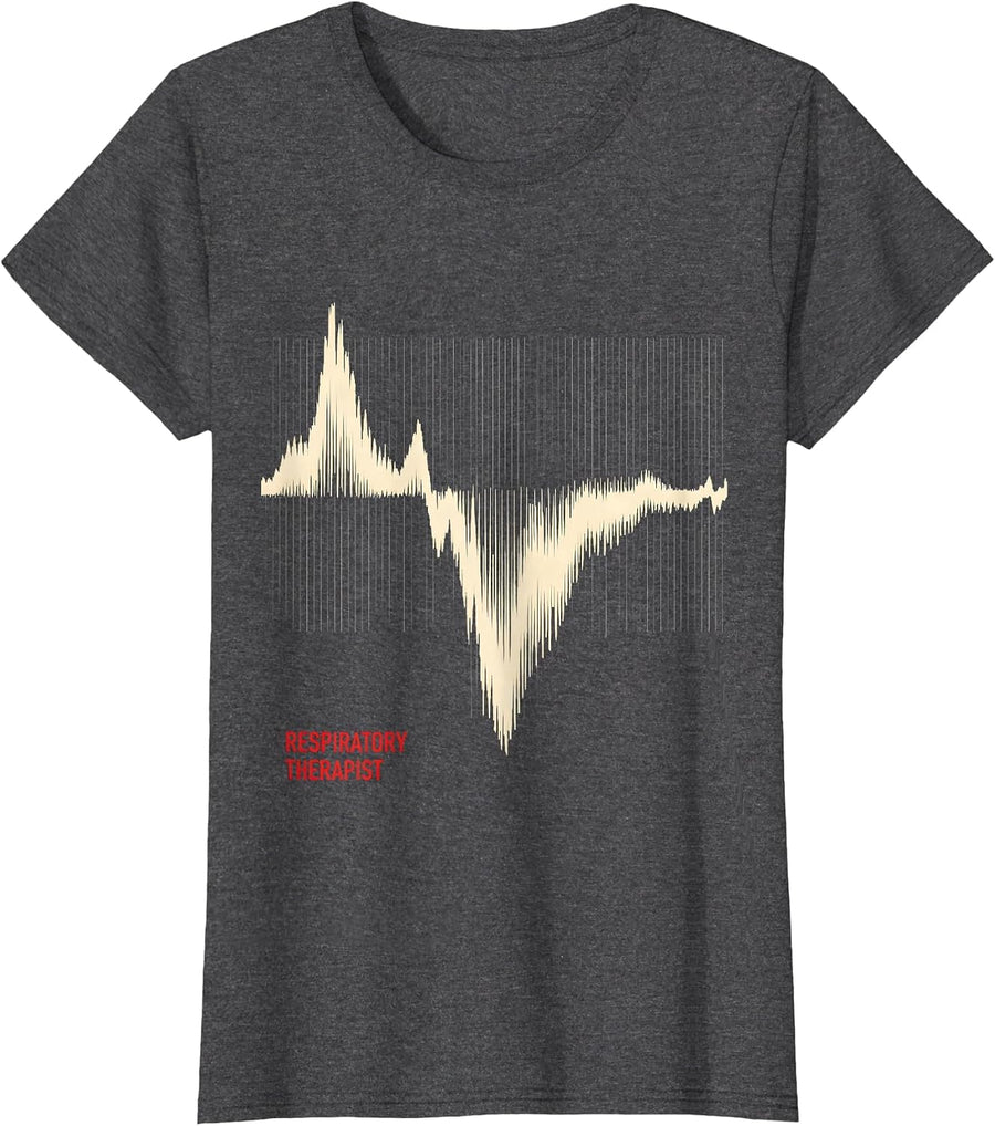 Women's Respiratory Therapist Funny RT Care Week Pulmonology Gift T-Shirt - Dark Heather Grey
