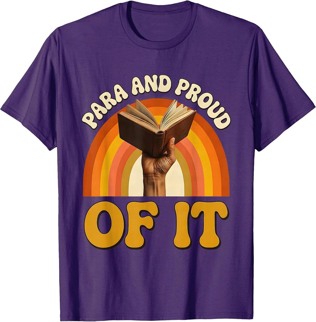 Men's Para and Proud of It Paraprofessional Design T-Shirt - Purple
