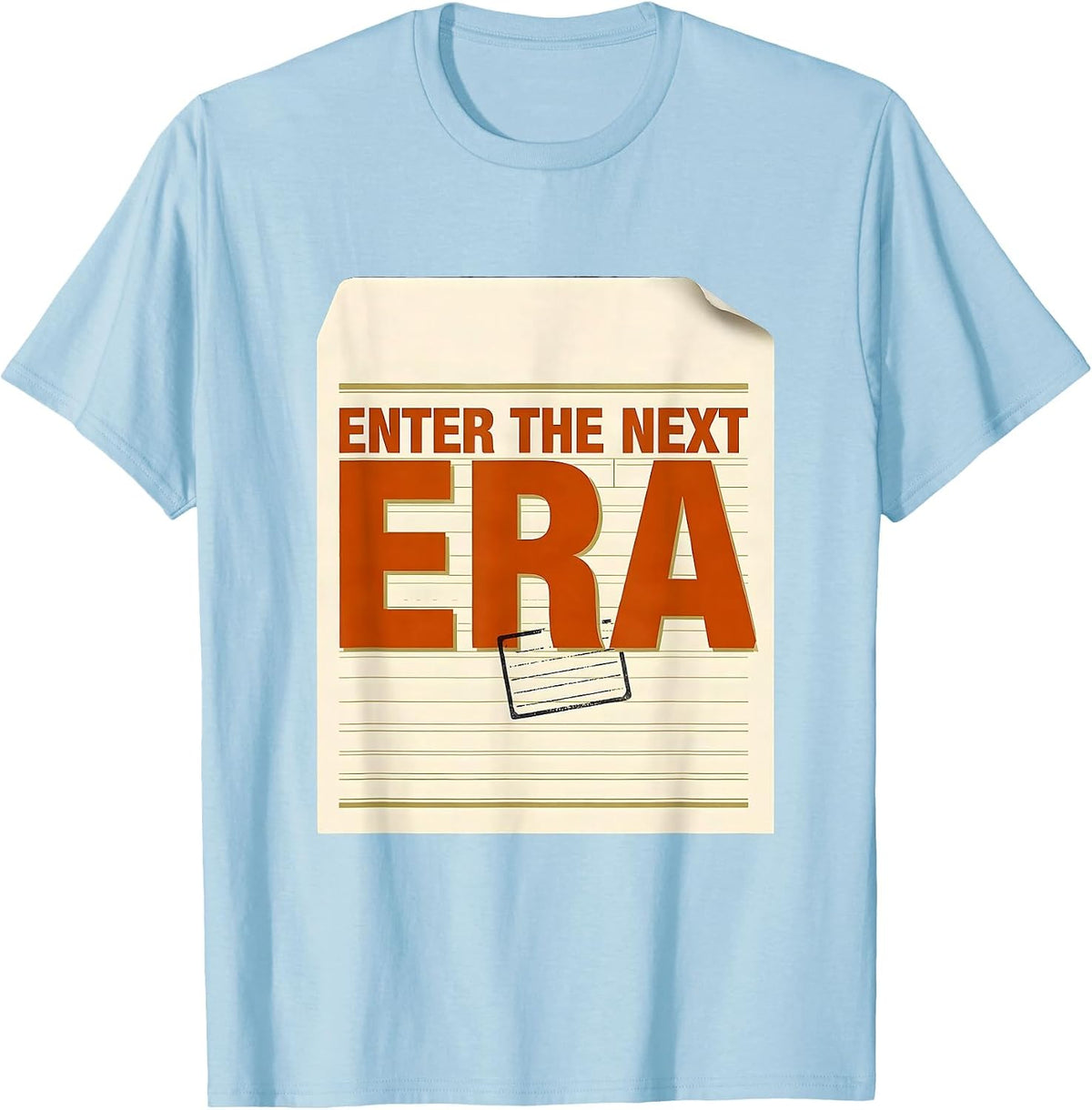 Men's Enter The Next Era Funny History Teacher Social Studies T-Shirt - Baby Blue