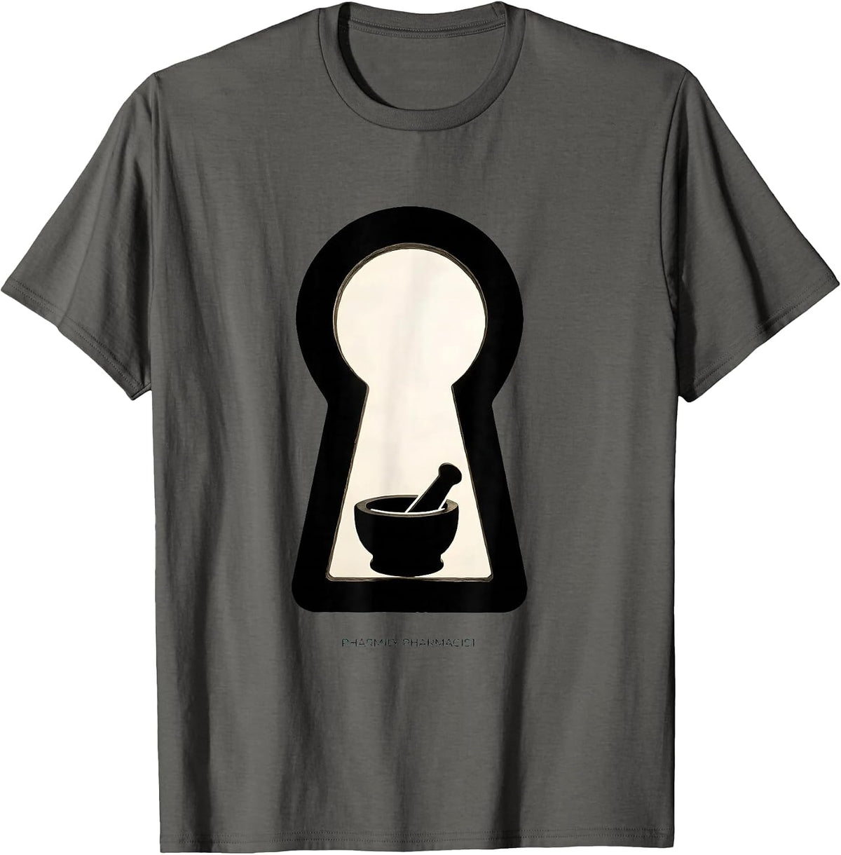 Pharmily Pharmacist Funny Pharmacy Tech Crew Halloween T-Shirt - Asphalt Grey
