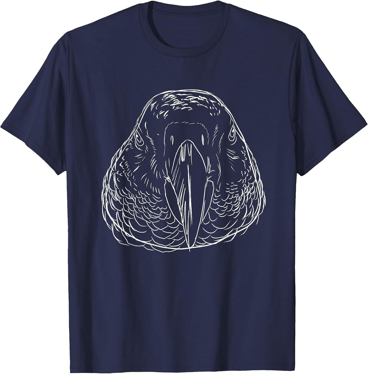 Bird African Gray Parrot T-Shirt - Navy Blue