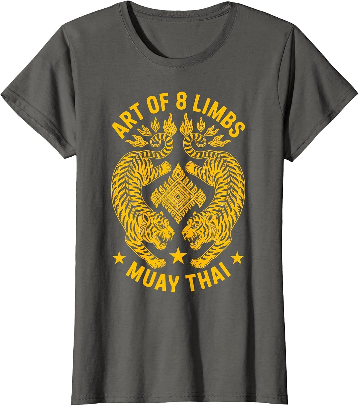 Muay Thai Art of 8 Limbs Thai Boxing T-Shirt - Asphalt Grey