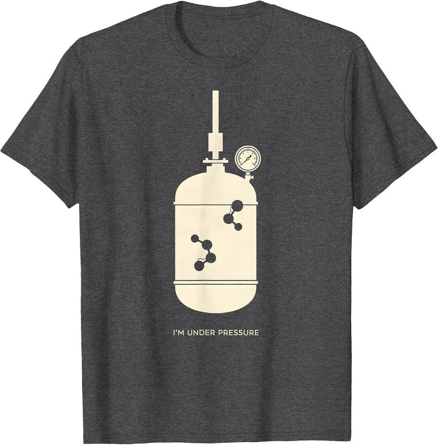 Men's I'm Under Pressure Funny Chemistry Science Teacher Gift T-Shirt - Dark Heather Grey