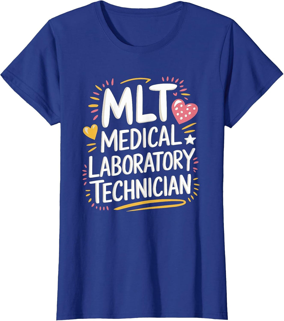 MLT Medical Laboratory Technician, Lab Technician Lab Week T-Shirt - Royal Blue