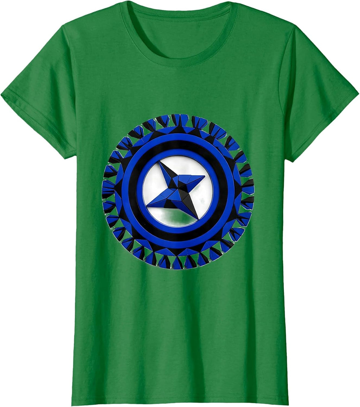 Geometric Scrub Tech Badge Occupational Pride T-Shirt - Kelly Green
