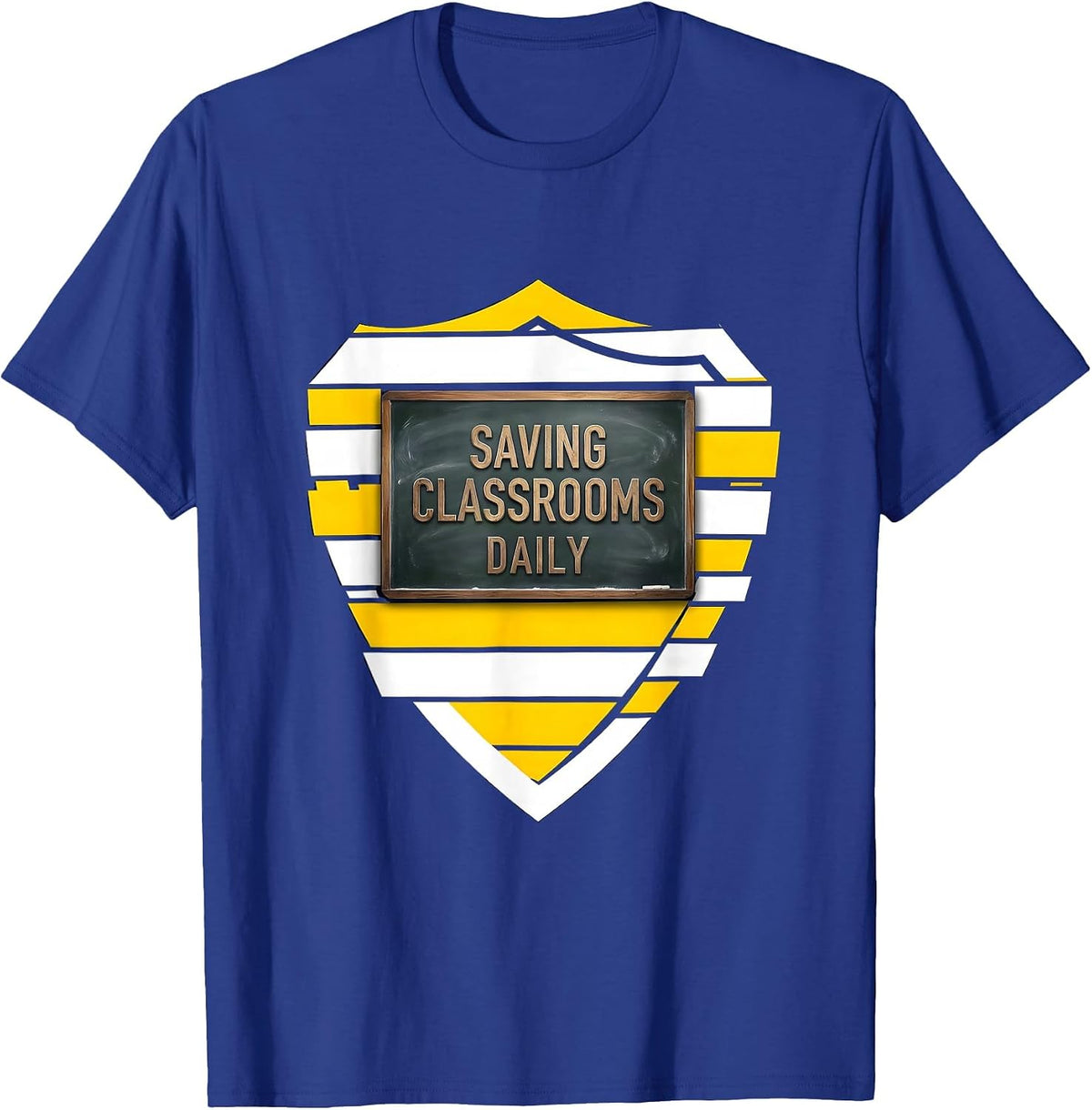 Men's Saving Classrooms Daily Paraprofessional Design T-Shirt - Royal Blue
