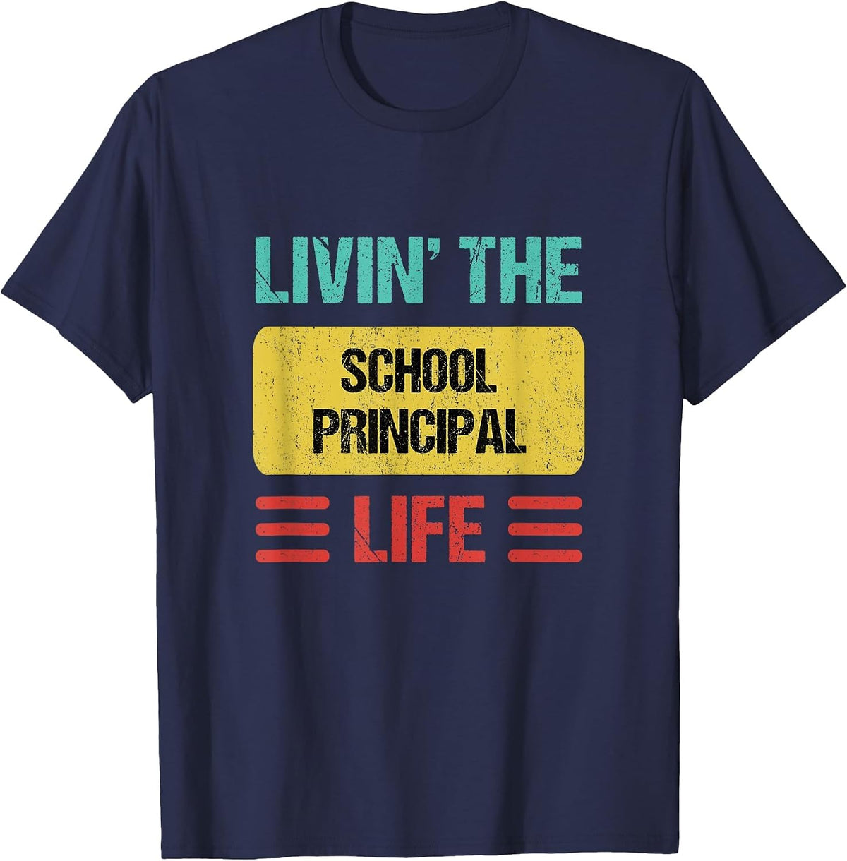 School Principal T-Shirt - Navy Blue