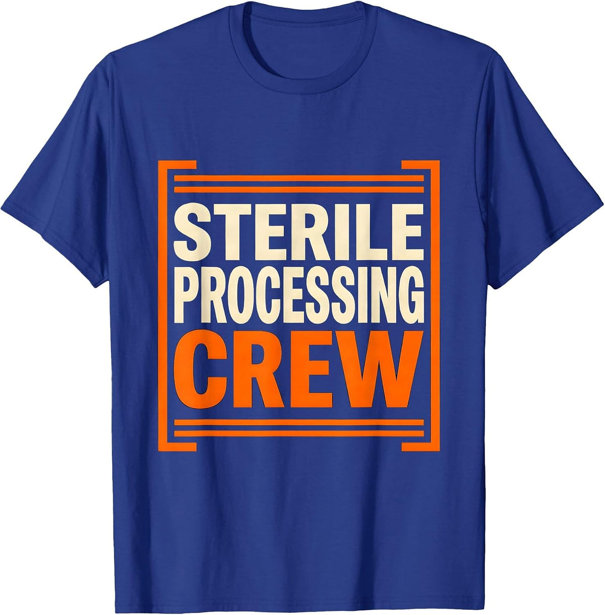 Men's Sterile Processing Crew Funny SPD Tech Medical Humor T-Shirt - Royal Blue