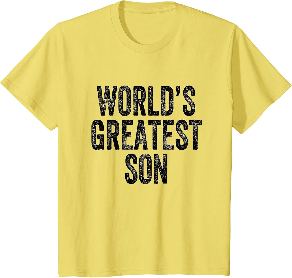 World's Greatest Son T-Shirt - Lemon Yellow