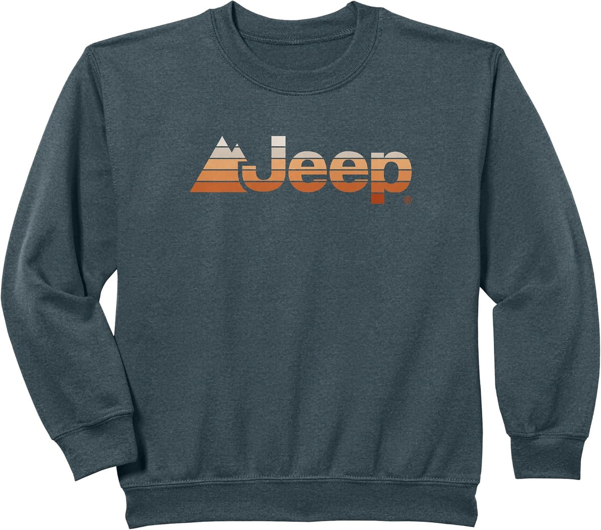 Jeep Iconic Sunset Logo - Officially Licensed Sweatshirt - Dark Heather Grey