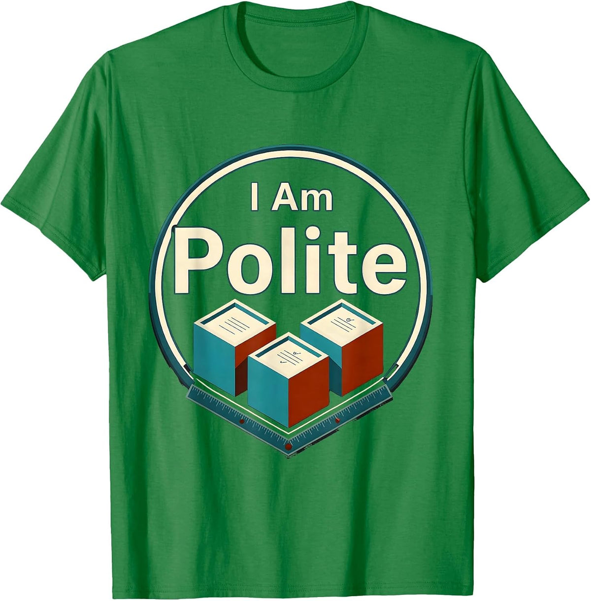 Men's I Am PoLiTe Funny Chemistry Teacher Science Humor T-Shirt - Kelly Green