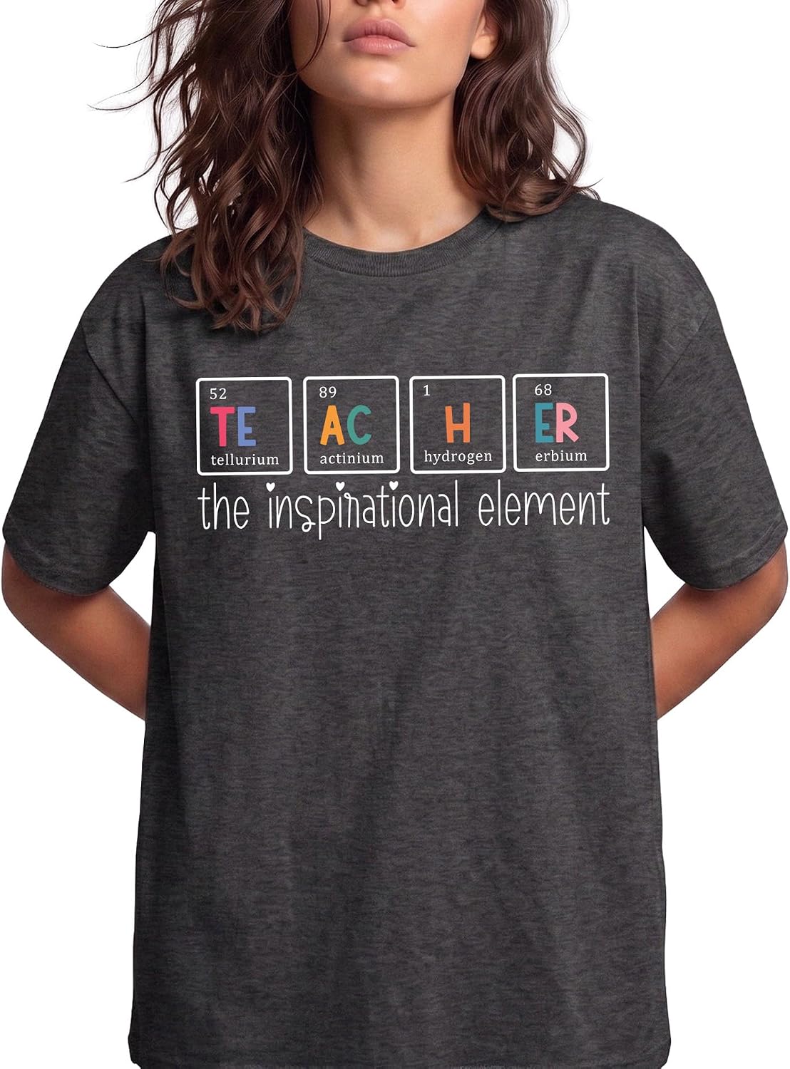 Inspirational Science Teacher Graphic Tee - Dark Heather