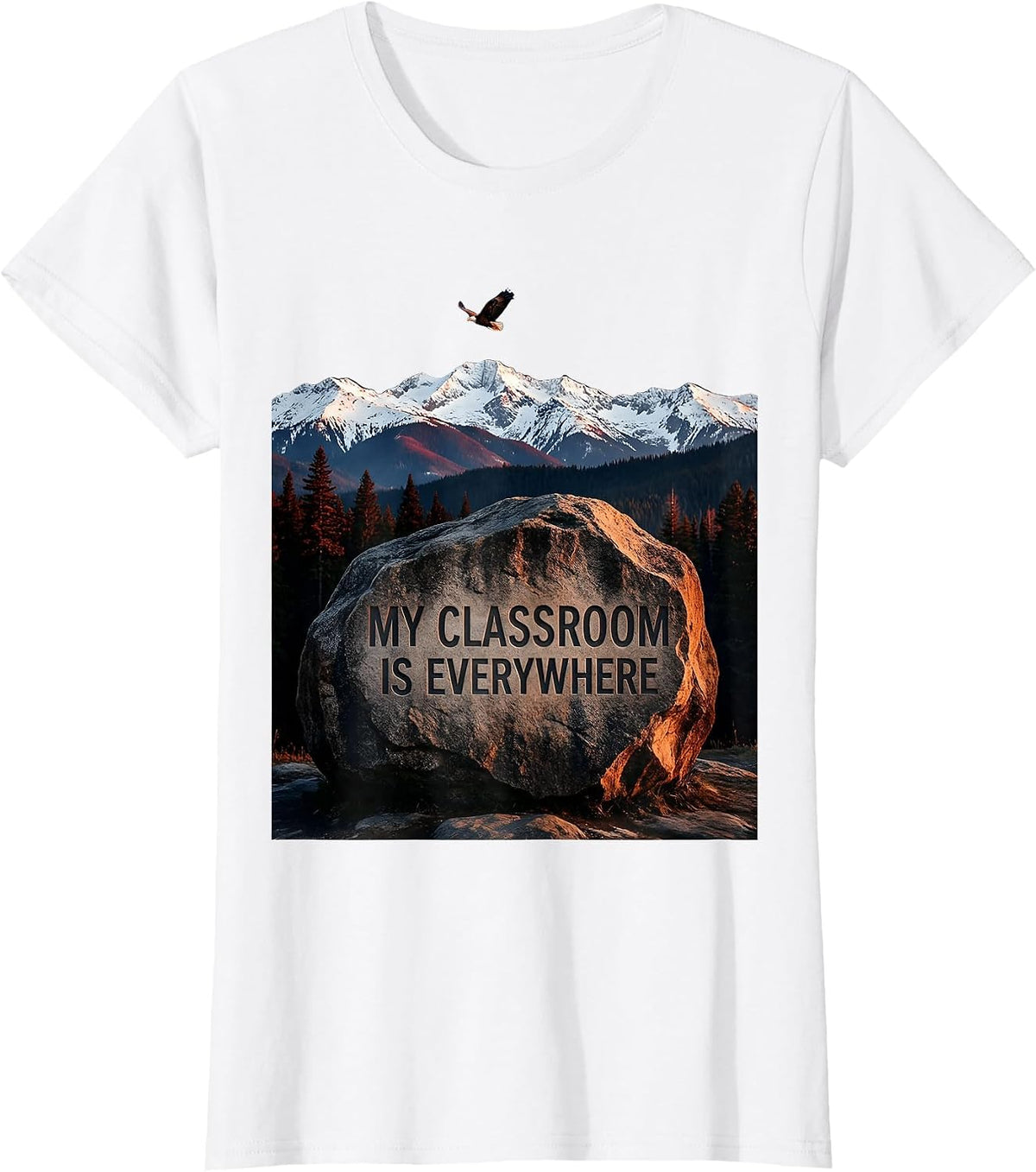 My Classroom Is Everywhere History Teacher Design T-Shirt - White