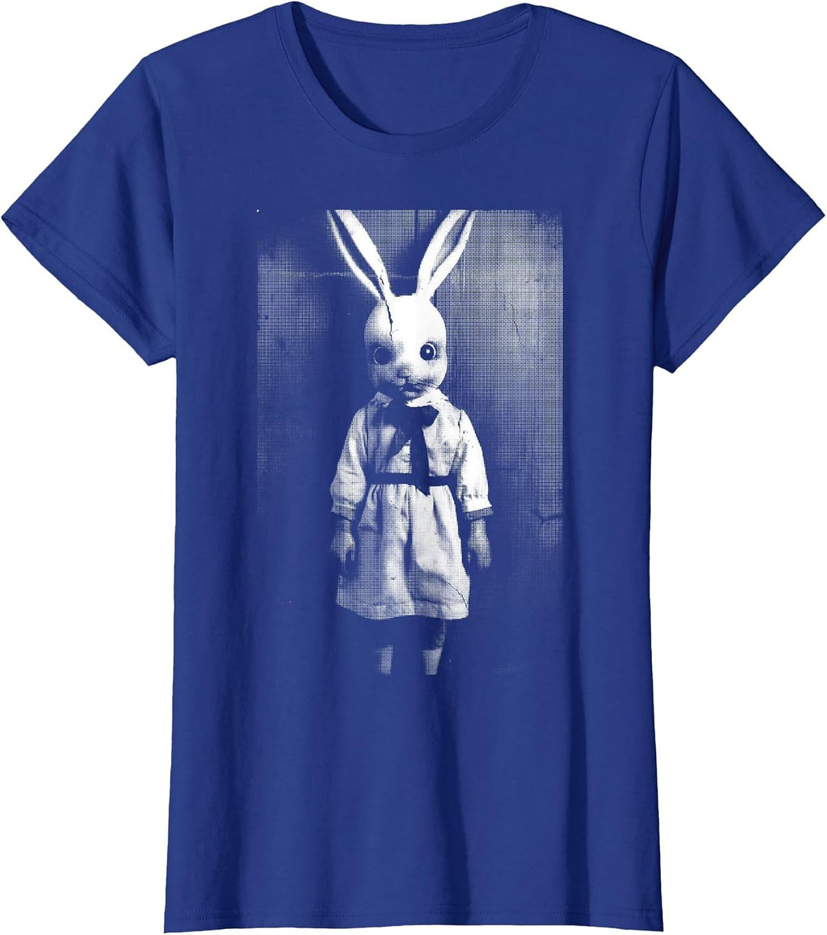 Horror Bunny Rabbit | Dark Creepy Unholy Gothic Halloween T-Shirt - Royal Blue