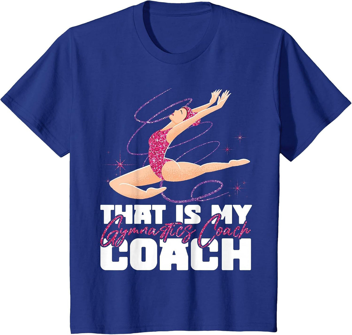 Gymnastics Halloween Coach that is My Gymnastics Coach T-Shirt - Royal Blue