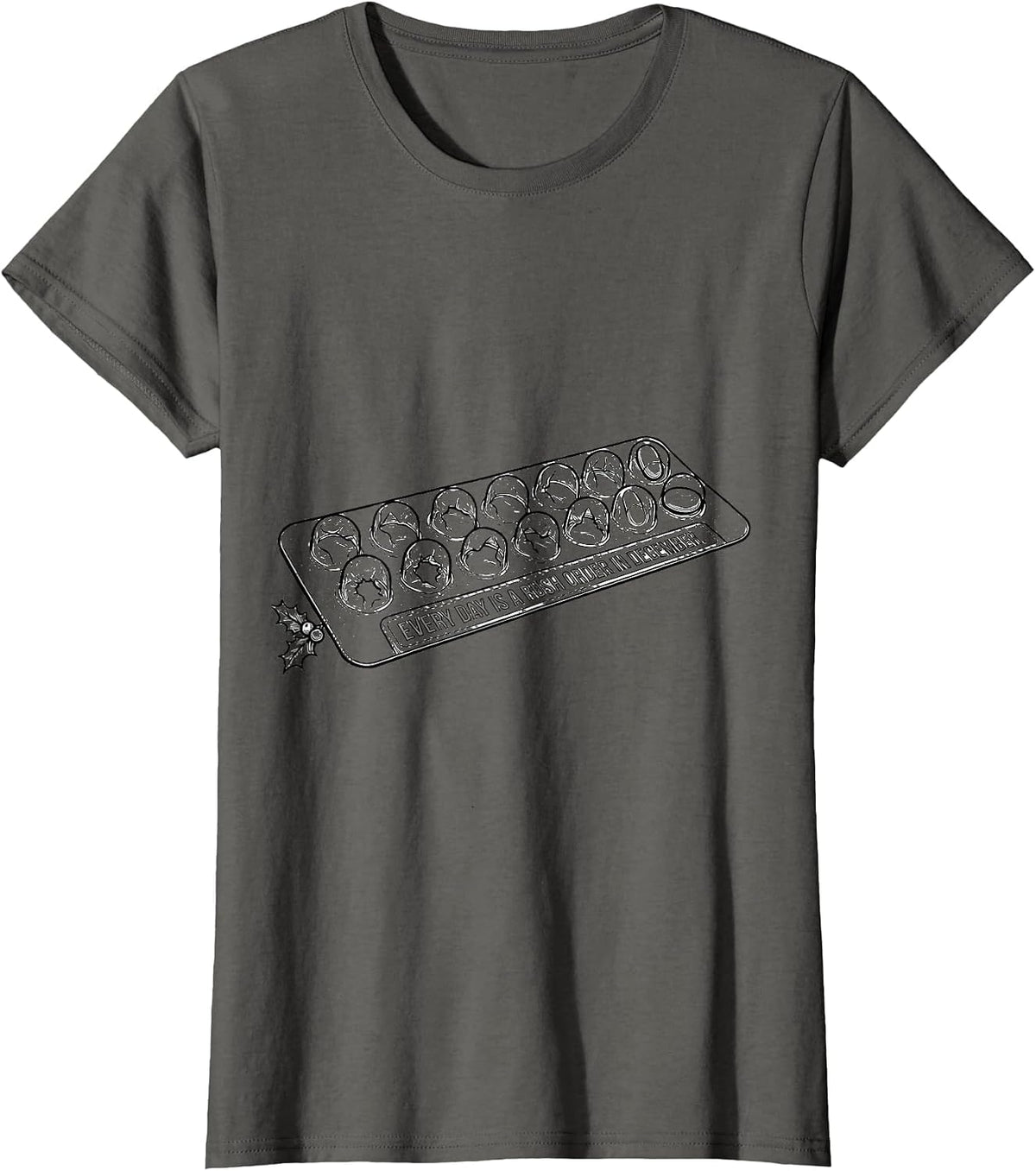 Women's Every Day Is A Rush Order In December Funny Pharmacy Tech T-Shirt - Asphalt Grey