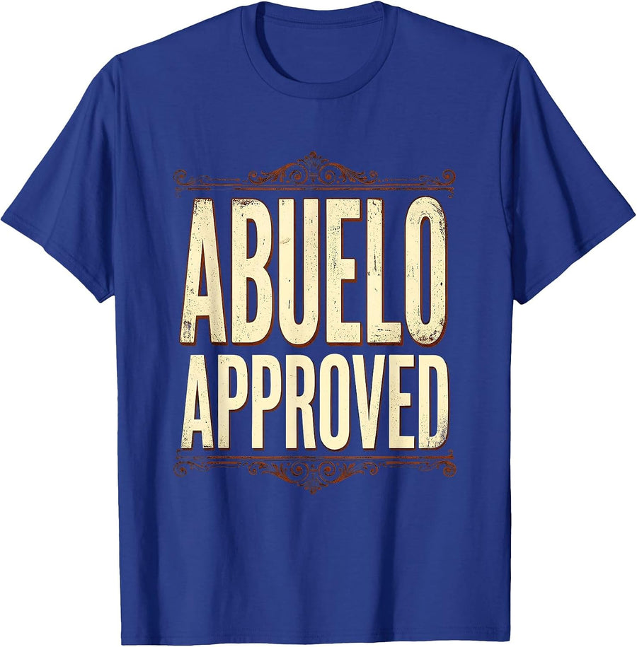 Abuelo Approved Grandfather Pride Design T-Shirt - Royal Blue