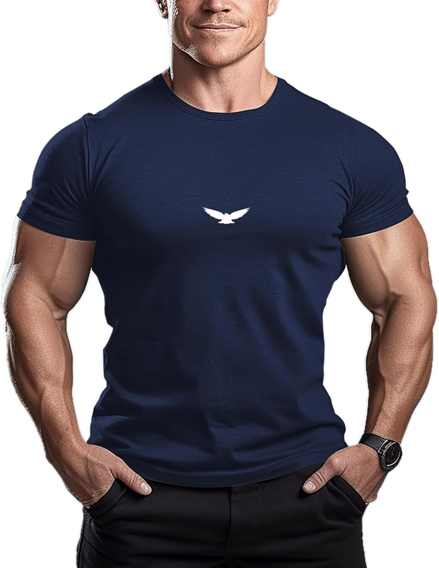 ReedCA Men's Eagle T-Shirt - Navy