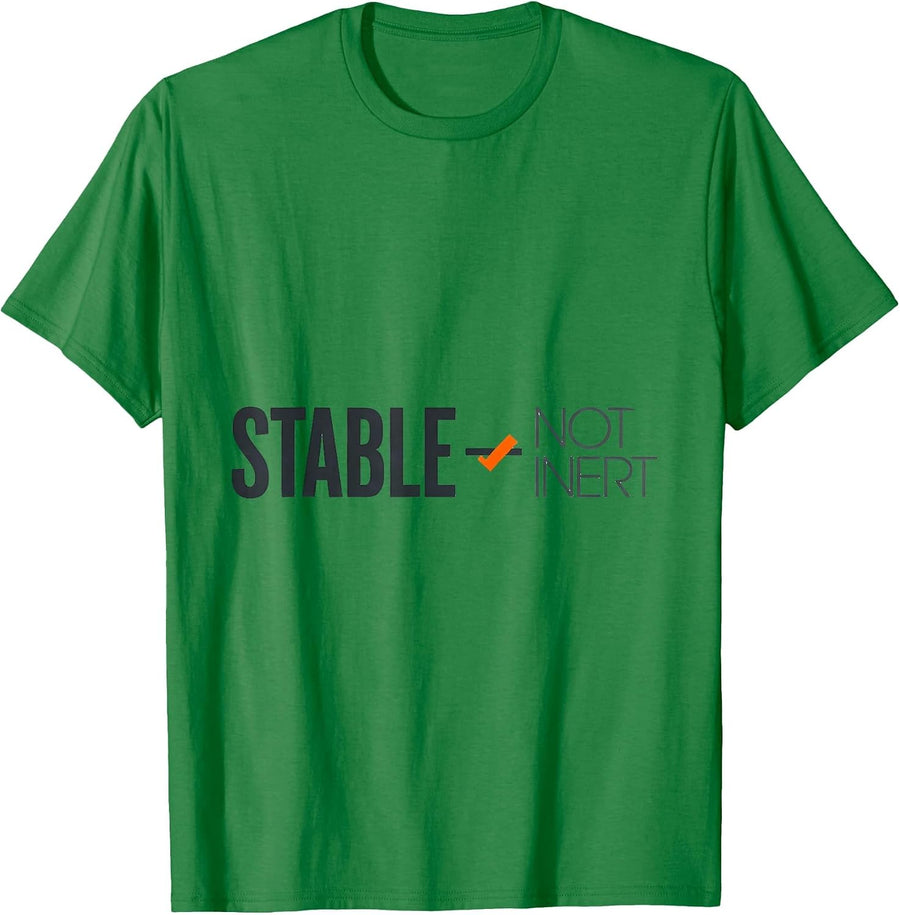 Men's Stable Not Inert Funny Chemistry Science Teacher Gift T-Shirt - Kelly Green