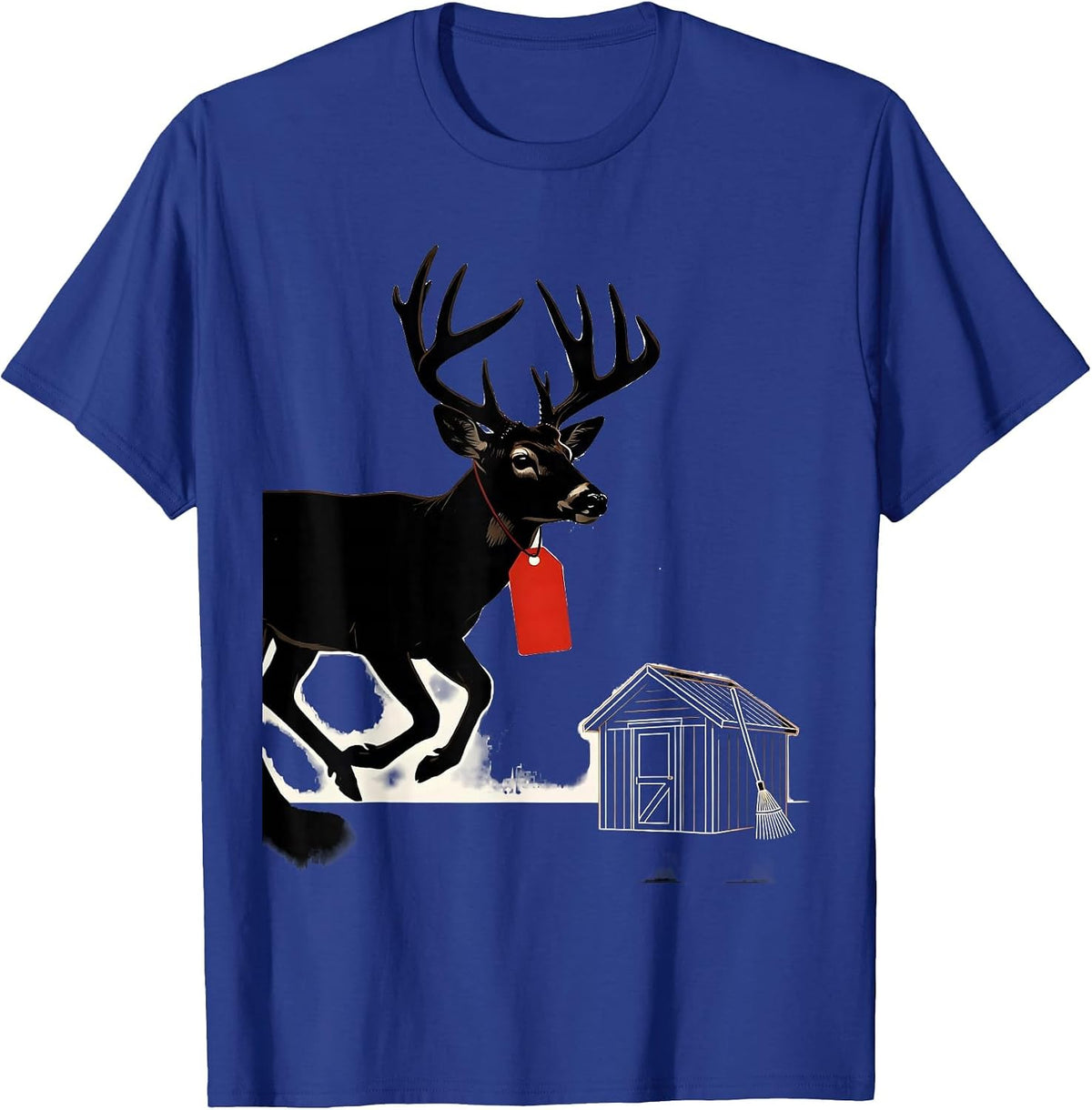 Whitetail Buck Hunting Dad Humor Deer Hunter Gift T-Shirt - Royal Blue