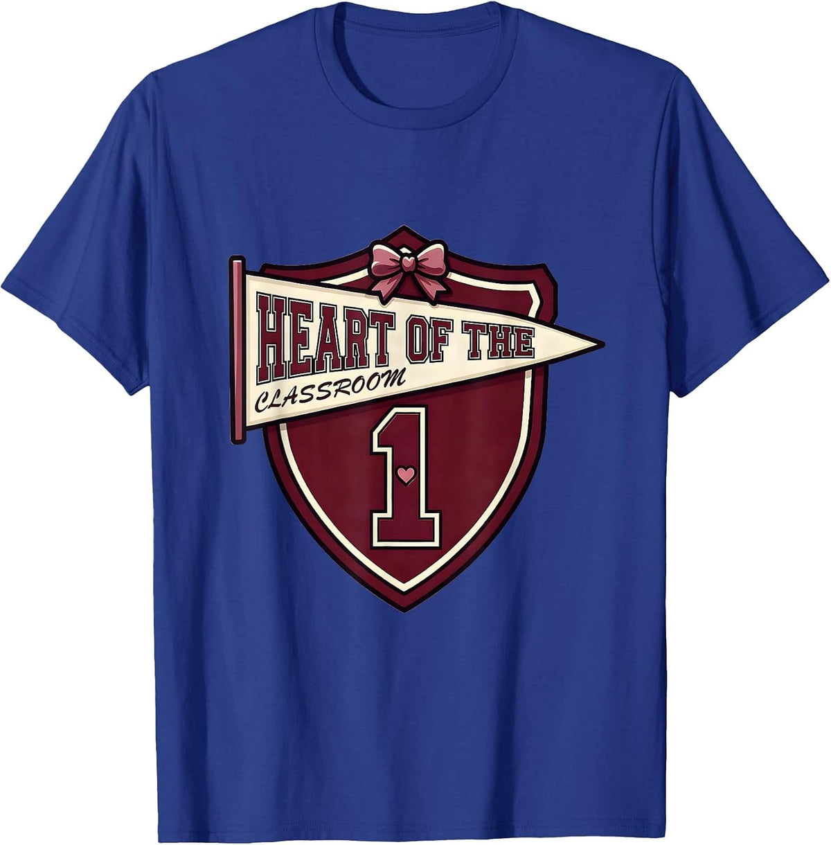 Heart of the Classroom Paraprofessional Design T-Shirt - Royal Blue