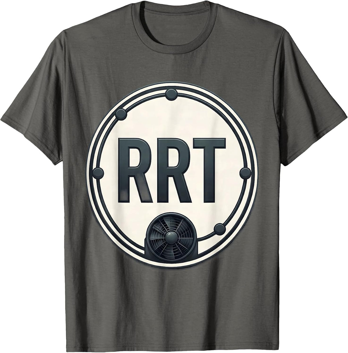 Men's RRT Respiratory Therapist RT Professional Pride T-Shirt - Asphalt Grey