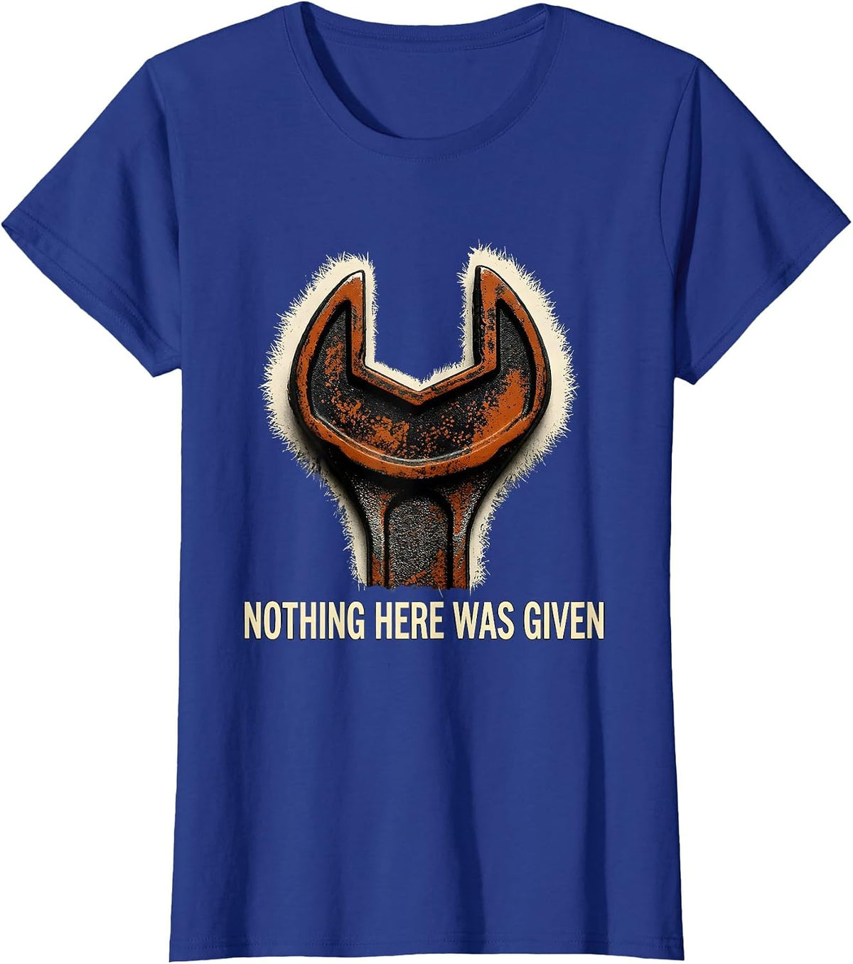 Women's Nothing Here Was Given Rubber Stamp Union Strong Labor Day T-Shirt - Royal Blue
