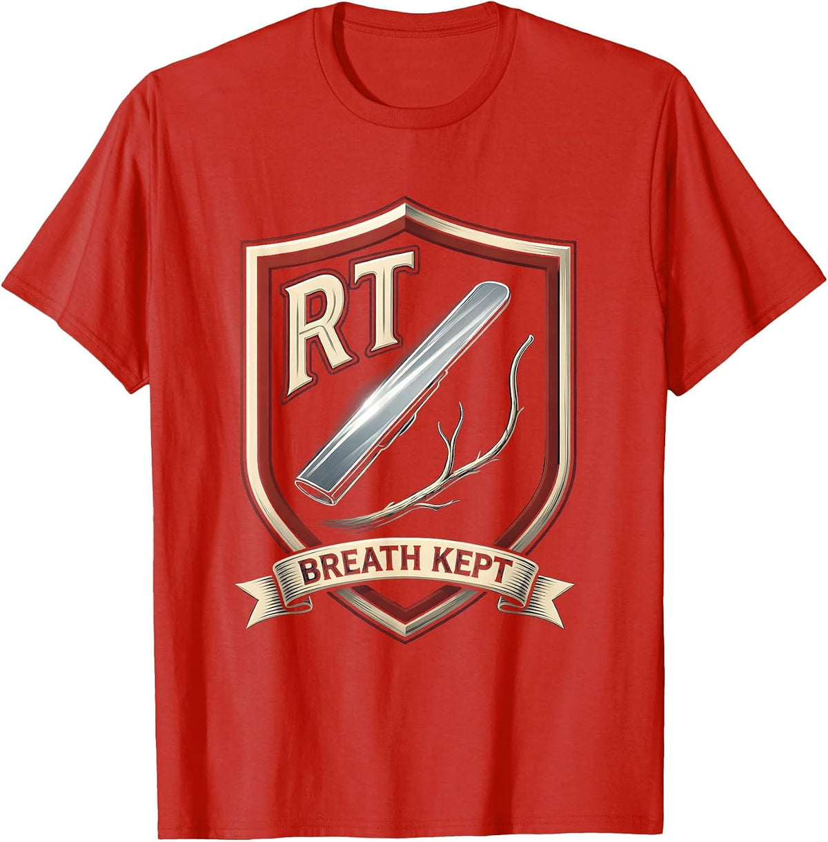 Men's RT Breath Kept Respiratory Therapist Care Week Pride T-Shirt - Red