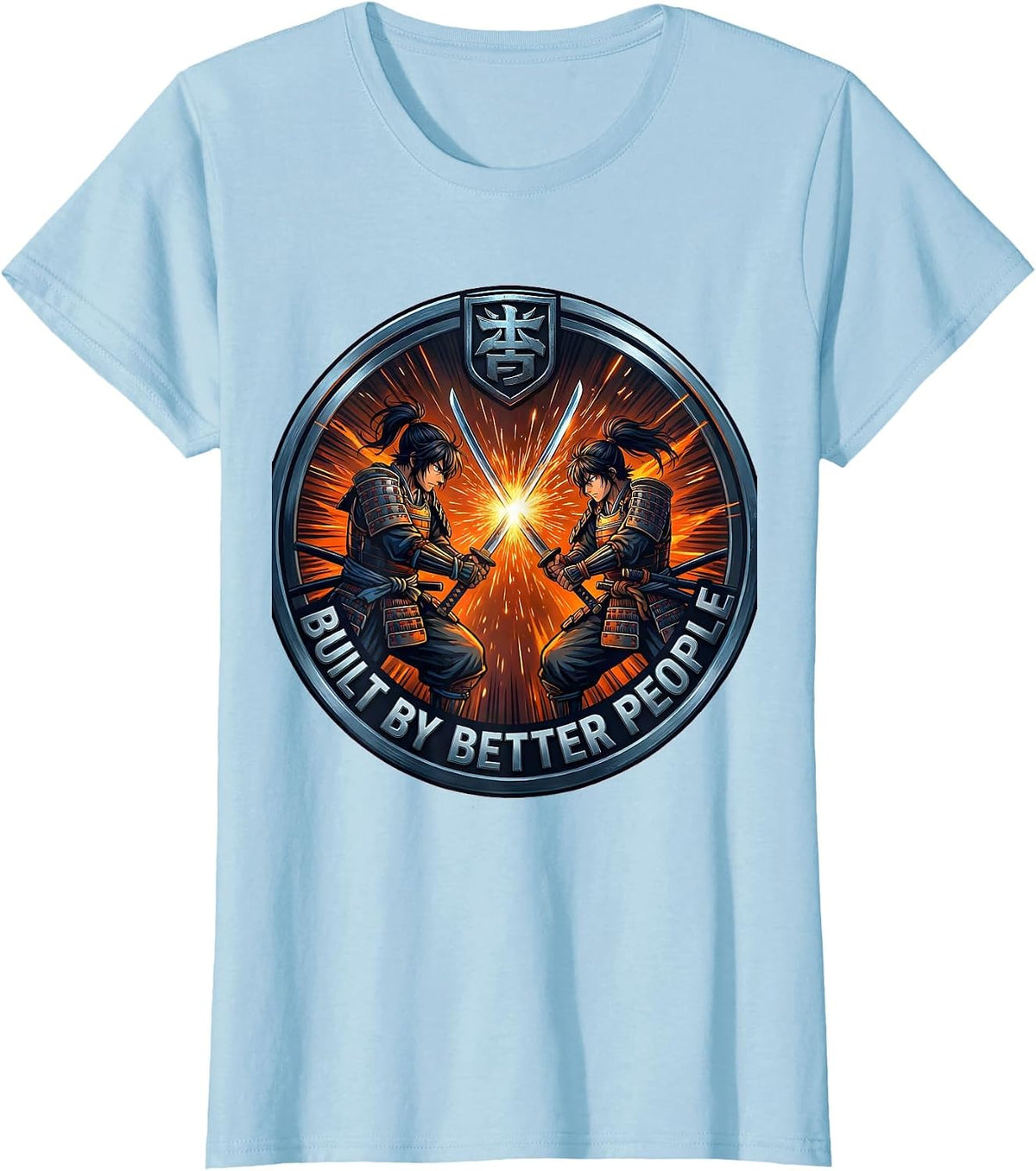 Built by Better People Iron Sharpens Iron T-Shirt - Baby Blue