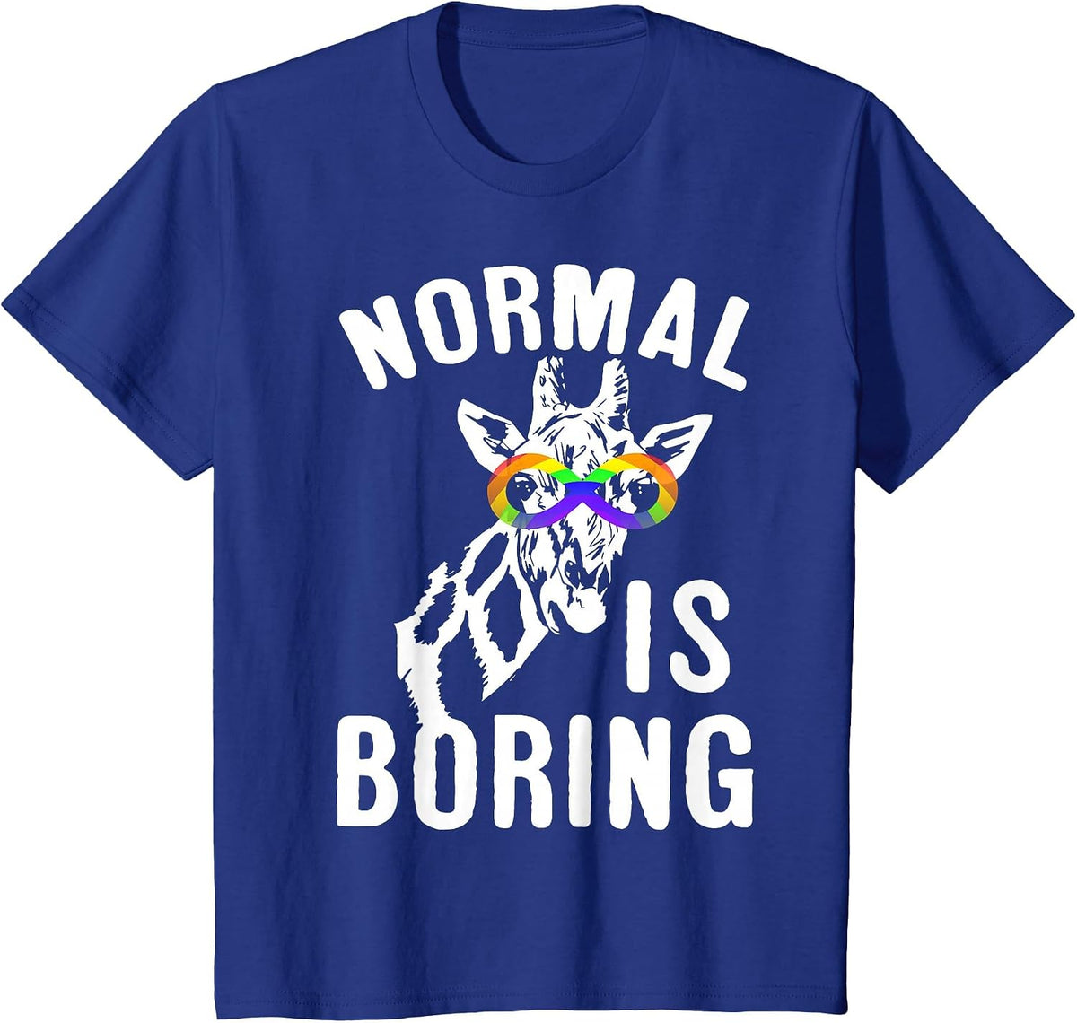 Autism Awareness Shirts Normal is Boring Infinity Symbol T-Shirt - Royal Blue