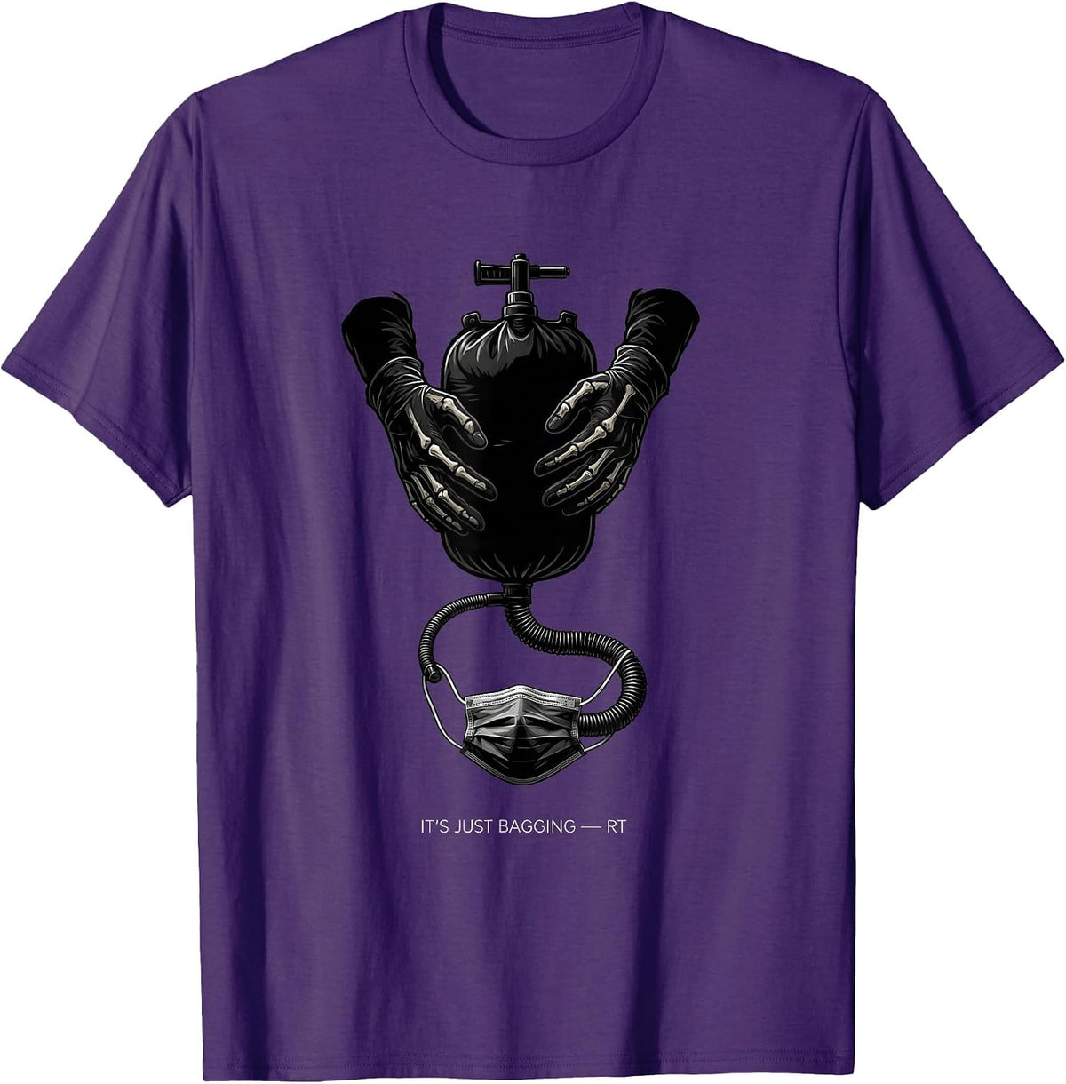 Men's It's Just Bagging — RT Funny Respiratory Therapist T-Shirt - Purple