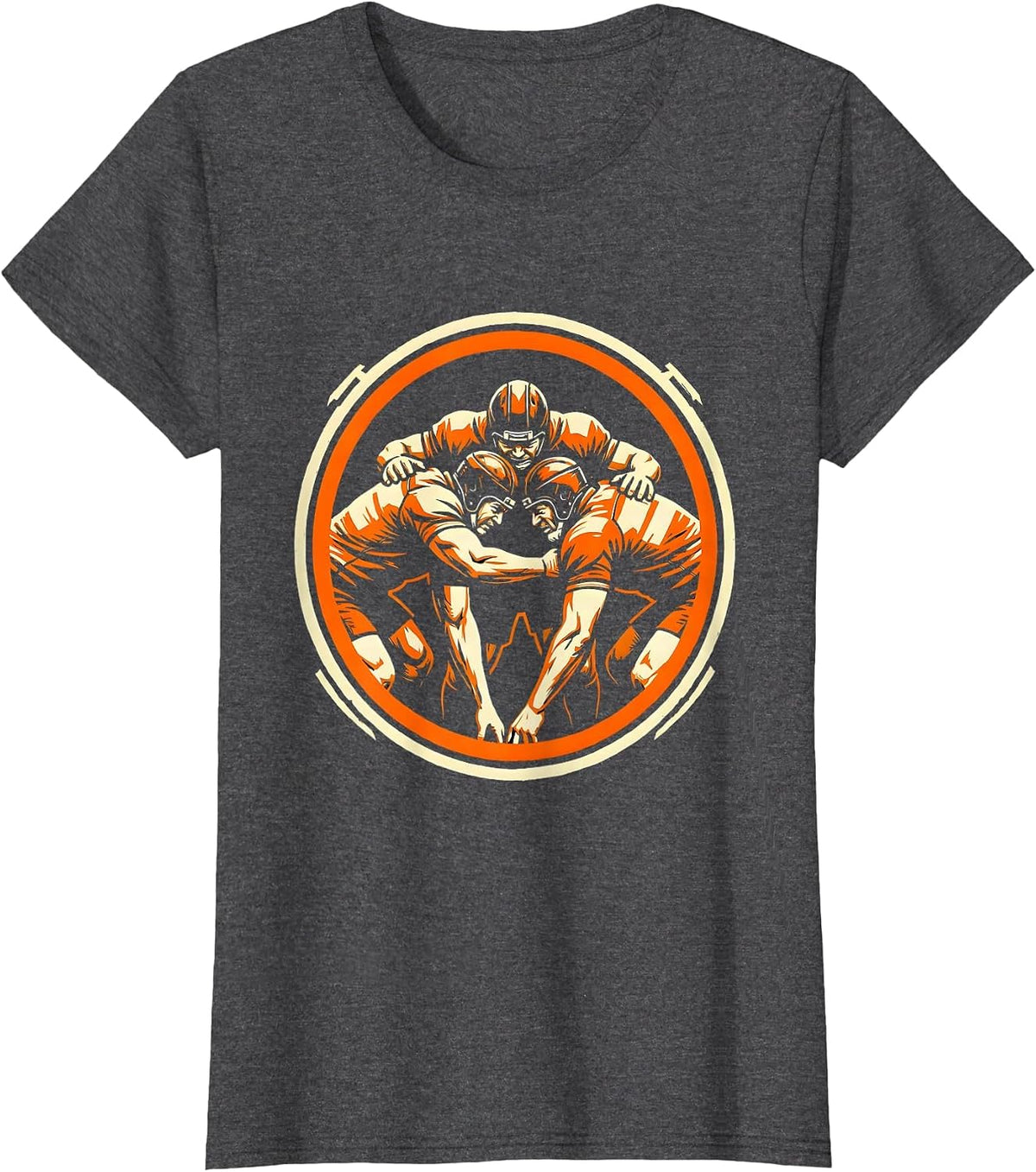 Women's Rugby Scrum Front Row Binding Graphic T-Shirt - Dark Heather Grey