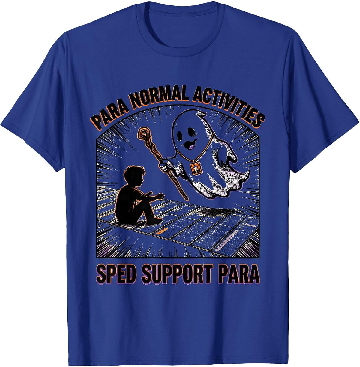Men's Para Normal Activities SPED Support Para T-Shirt - Royal Blue