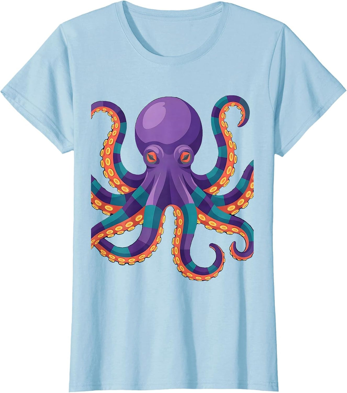 Cosmic Octopus Galaxy Tentacles Space Art T-Shirt - Baby Blue