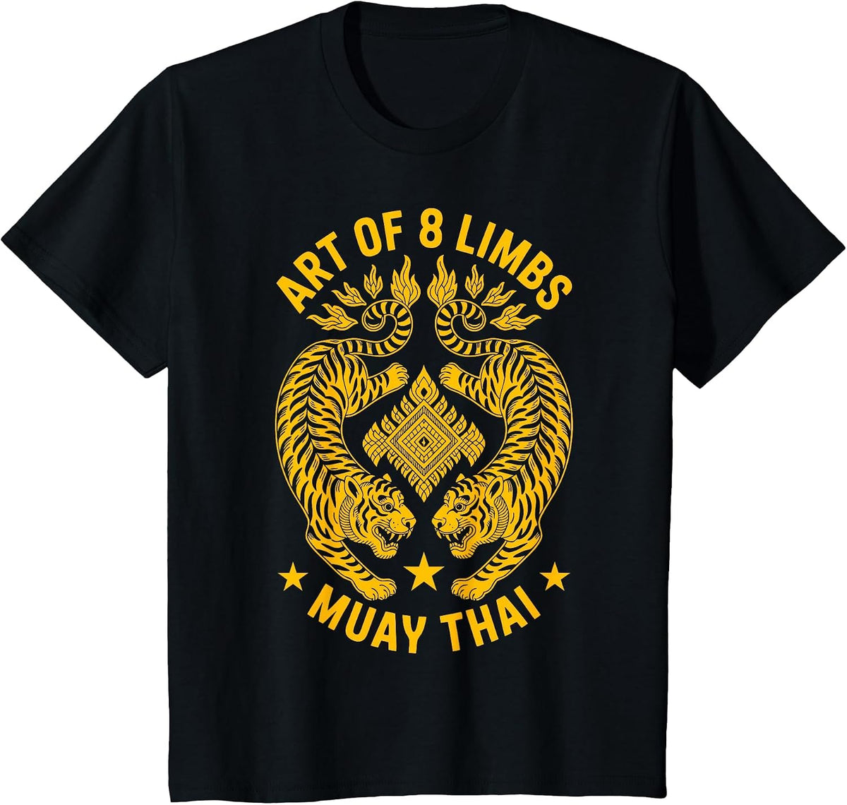 Muay Thai Art of 8 Limbs Thai Boxing T-Shirt - Black