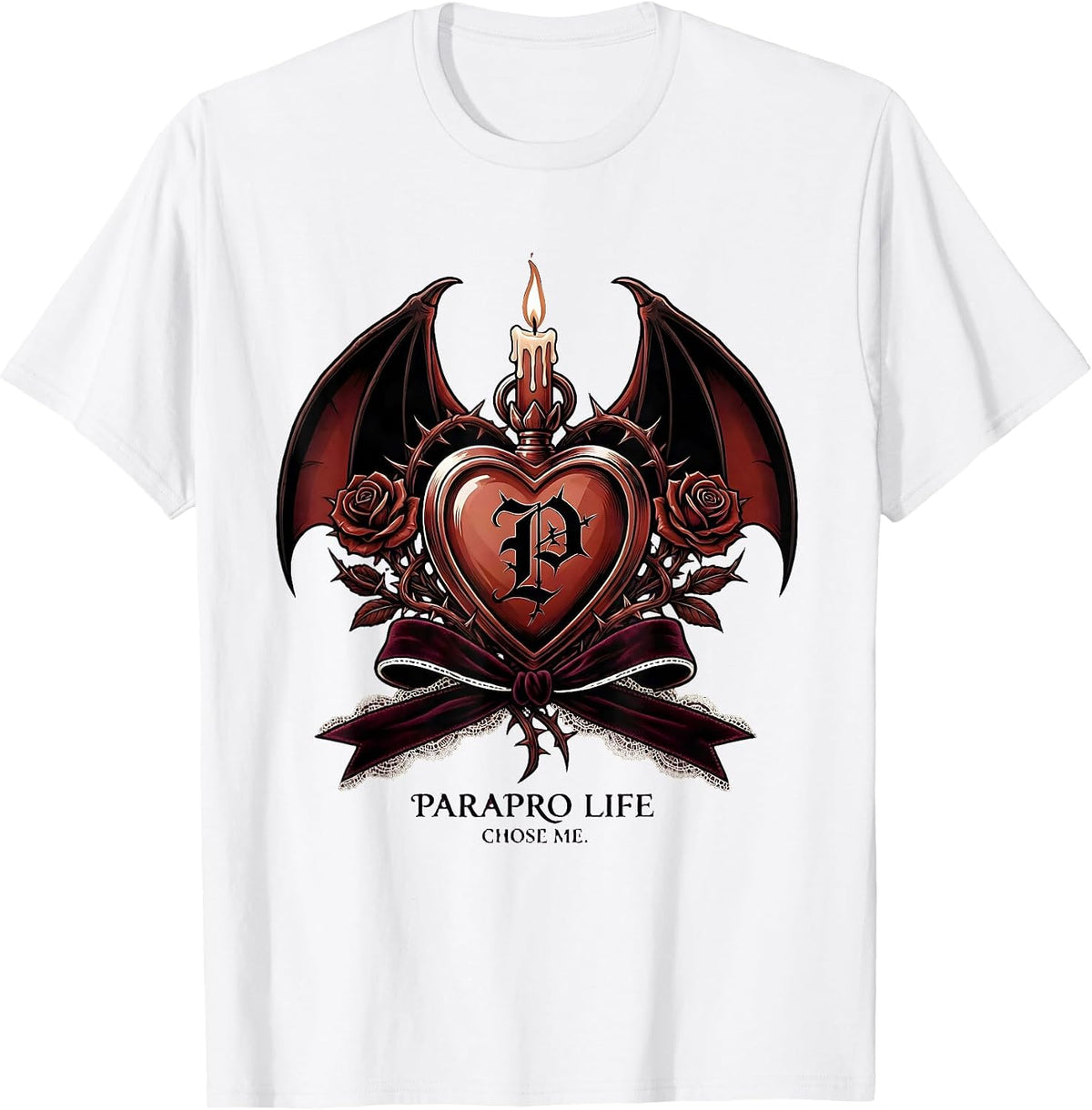 Men's Parapro Life Chose Me Paraprofessional Design T-Shirt - White