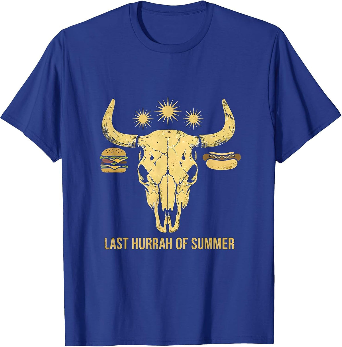 Men's Last Hurrah of Summer Labor Day Design T-Shirt - Royal Blue