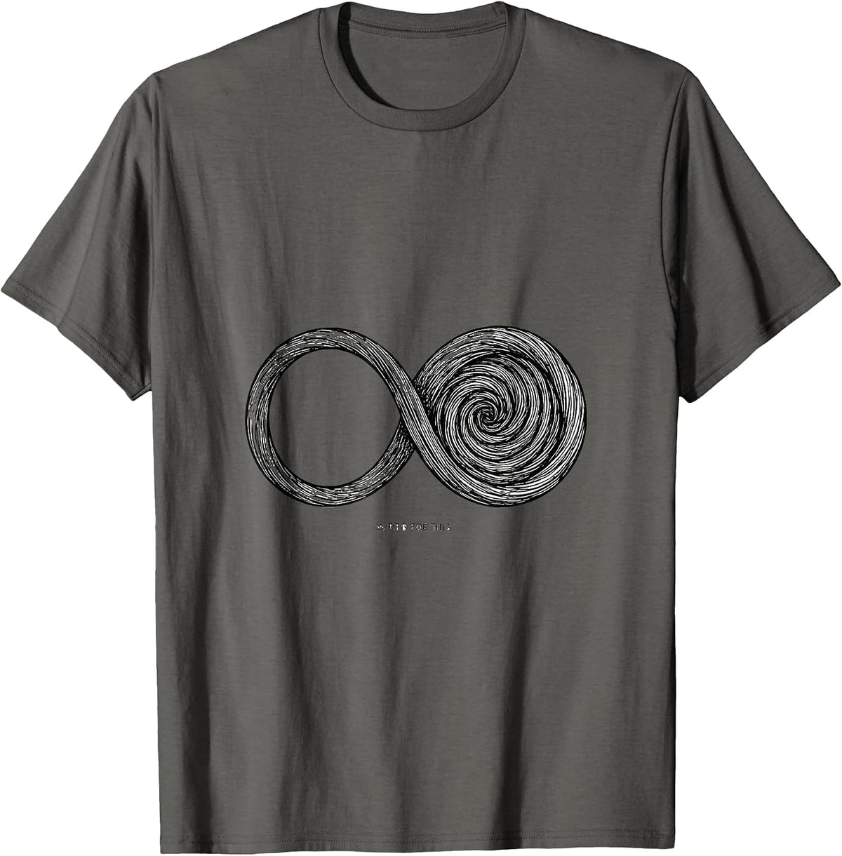 Men's Wired For This Line Art Autism ADHD Neurodiversity Awareness T-Shirt - Asphalt Grey